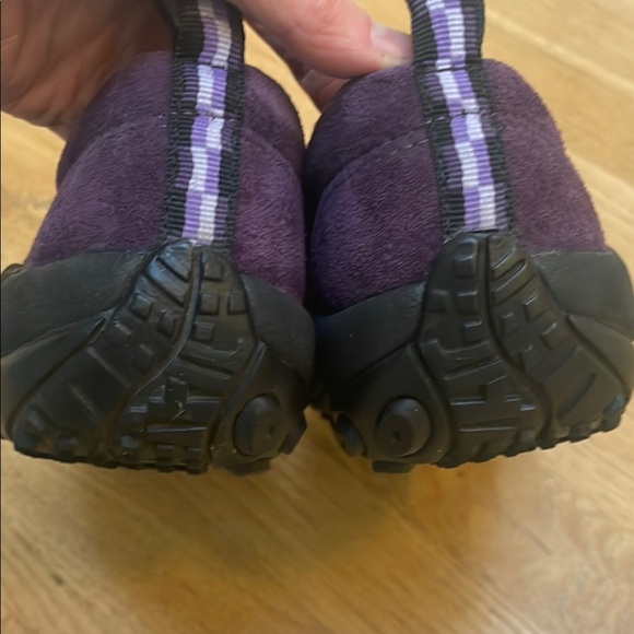 Merrell Jungle Moc Slip-On Shoes in PLUM - Picture 4 of 9